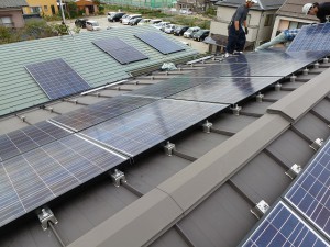 太陽電池パネル設置